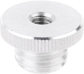 Adaptador de rosca de trípode horizontal de 1/4 a 5/8 Telémetro de nivel láser de rosca Plata
