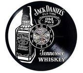 Elsavct Whisky, Vino Tinto, Reloj de Pared de Disco de Vinilo de Té, Reloj de Pared de Decoración retro para el Hogar