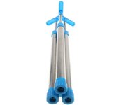 43cm Acero inoxidable de tres tubos Bomba de acción Water Squirt Blaster juguete al aire libre