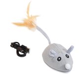 Juguete de ratón móvil para gato Carga USB Play-Catch Ratas para gatitos de interior Gatos