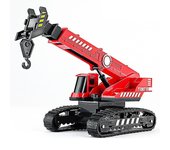 Grúa sobre orugas Juguetes Simulación Ingeniería Modelo de coche Juguete para niños rojo