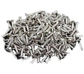 100pcs Tornillos de golpeador de guitarra para Fender Strat / Tele Electric Guitar Bass plateado plata