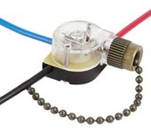 3pack Interruptor de luz de ventilador de techo Ze-110 Interruptor de ventilador de velocidad de 3 vías Interruptor de cadena de tirón de techo R C...