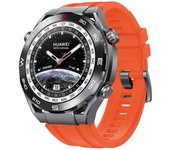 Correa de silicona para Huawei Watch Ultimate 3pcs estilo más largo Naranja