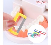 3x Ortodoncia Dental Esmalte Interproximal Pulido Diente Esmalte Reducido Oral
