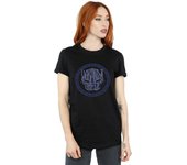 Absolute Cult Marvel Women's Wakanda Forever Tribal Icon Boyfriend Fit T-Shirt Azul marino Large