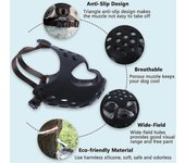 Short Snout Dog Muzzle,soft Silicone Adjustable Breathable Bulldog Muzzle For French Bulldog Shih Tzu And Pug For Biting Chewing Training