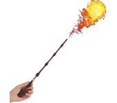 Leke Varitas mágicas de mago con efecto de aerosol de bola de fuego para la fiesta de cumpleaños favorece el accesorio de disfraces Harry Potter