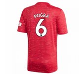 2020-2021 Camiseta de fútbol casero Man Utd Adidas (POGBA 6) Rojo Large 42-44 inch Chest