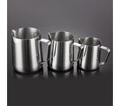 Acero inoxidable Espresso Taza de café Latte Leche Espuma jarra Accesorios de cocina 350ml