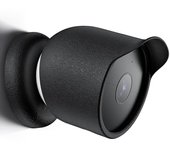 Cubierta de la cámara de seguridad Funda de silicona impermeable para Google Nest Cam Outdoor Negro
