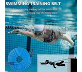Elriven Banda de natación de piscina Entrenador de natación ajustable Banda de resistencia de natación para niños Adultos Banda de entrenamiento de...