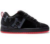 DC Court Graffik SQ M Negro Rojo Hombre Cuero Zapatillas Skate Rojo negro 8 UK 42 EU 9 US
