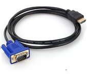 Hdmi a Vga Adaptador Cable Vga A Hdmi Adaptador D-sub A Monitor Hdmi Adaptador de 15 Pines A Hdmi Macho A VGA Conector Cable Transmisor Unidireccio...