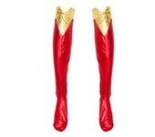 Superhéroe adulto Cosplay Disfraz Vestido Zapato Cubierta Set Supergirl Superhéroe Disfraz de Halloween