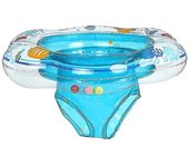 Niños Bebé Baño Anillo de natación Duradero Inflable Flotador Anillo de piscina Doble a prueba de fugas Tren Seguridad-cl.