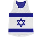 Airo Sportswear Israel Bandera Running Chaleco Blanco XL