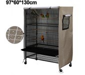 Cubierta de jaula para pájaros, impermeable, cubierta de jaula para pájaros grande, cubierta de jaula de loro lavable, cubierta nocturna a prueba d...