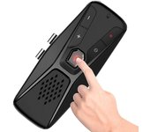 Unbrand Manos libres Bluetooth 5.0 Car Kit Altavoz inalámbrico Auto Sun Visor Reproductor de mp3 Altavoz Soporte Siri Google Assistant Yo