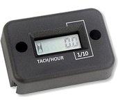 Nuevo medidor de horas de vibración Tach Contador de horas Contador de rpm a prueba de agua, medidor de horas de funcionamiento de pantalla LCD con...
