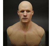 Látex Realista Hombre Máscara De Cubierta Facial Disfraz Masculino Fiesta de Halloween Props_y Cabeza calva