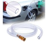 Tubo de succión manual Sifón bomba de sifón de gas Gasolinera Agitador de agua de combustible Sifón de seguridad Manguera de autocebado Tubería Tub...