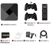 HCSC Game Box 50000+ Juegos Retro Tv Box G5 S905l Wifi 4k Hd Super Console 50+ Emulador Video Consola Reproductor de juegos para Ps1 / naomi / dc 2...