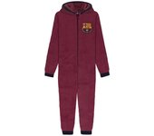 FC Barcelona Boys Pijama todo en uno sudadera con capucha niños regalo oficial de fútbol Rojo 3-4 Years