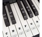 Pegatinas de teclado de piano para 49/54/61/88 teclas blancas y negras, música piano electrónico Teclado Pegatinas de notas