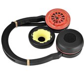 Almohadillas de cuero de repuesto Funda de cojín para auriculares -Jabra evolve 75 75+ / 75 75MS