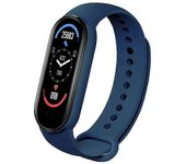 M6 Smart Bracelet Watch Fitness Tracker Sport Smartband Monitor de presión arterial Wristband Hombres Mujeres Smart Band azul