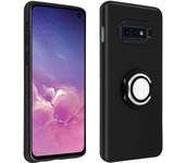 Avizar Funda Galaxy S10e A prueba de golpes con anillo de retención y bordes elevados Negro