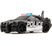 Heytea Coche de policía Friction Powered Escala 1:20 con luces, sirenas y sonidos Rescate duradero para niños Emergencia Vehículo de policía de la ...