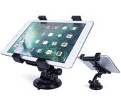 Car Dashboard Tablet Mount 360 Rotación Parabrisas Ventosa Soporte para iPad para tableta de 7-14 pulgadas