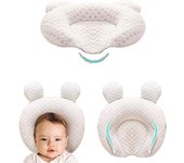 Muitar Soft Baby Nursery Pillows Unisex Newborns Head Shaping Infant Support Sleeping Head Sleep Pillows With Bear
