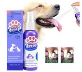 Limpieza de dientes con aerosol bucal para perros y gatos Mal aliento Eliminación de placa de sarro Removedor de placa