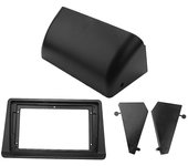 2din 9in Radio del coche Fascia para Montero V31 Cheetah Kingbox Stereo Frame Plate Adapter Navigation Pan Negro