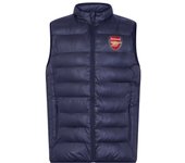 Arsenal FC hombres Gilet chaqueta cuerpo calentador acolchado regalo de fútbol oficial Azul marino Large