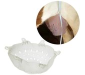 mickcara Dispositivo de destete de terneros Tapa de pechuga de vaca Destete de vaca Gel de sílice duradero Ternero Destetado Granja Alimentación de...