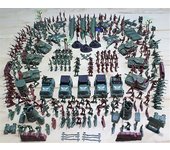YM Studio 307Pcs/set Plástico 4cm Soldado Militar Modelo Set Bolso Niños Juguete DIY Figuras de Acción Educativa Accesorios