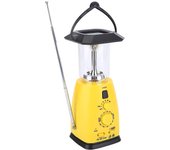 Linternas de cuerda para acampar, antorcha de manivela con radio AM / FM, linterna LED recargable USB solar 4 en 1 para pesca de senderismo al aire...