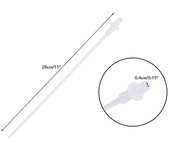 20 juegos de varilla de inseminación artificial tubo de ensayo catéter de cría de pipetas de polinización desechable d