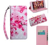 Funda de cuero TPU + PU para Galaxy S9 Flor roja