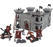Castillo Batalla Modelo Conjunto Juego De Rompecabezas Caballero Multicolor Para Casa Edades Niños C