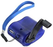 Generador de energía de manivela para acampar regalos al aire libre para amigos de la familia Azul
