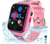 Heytea Reloj inteligente para niños Teléfono IP67 Reloj inteligente a prueba de agua Niños Niñas con pantalla táctil 5 Juegos Cámara Alarma SOS Lla...