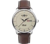 Zeppelin atlantic reloj para Hombre Analógico de Automático con brazalete de Piel de vaca 8466-5