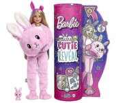 Muñeca Barbie Cutie Reveal con disfraz de peluche de conejito y 10 sorpresas, 1 ea