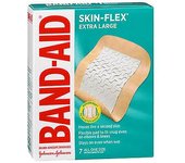 Band-Aid Vendajes Skin-Flex de curita extra grandes, 7 cada uno (Pack de 1)