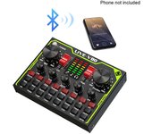 Múltiples Efectos Juegos Computadora Teléfono Mesa Mezcladora Tarjeta de sonido en vivo Cambiador de voz Canto En tiempo real Plug and Play Transmi...